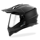 Bluetooth Dual Sport Motocross Helmet Matte Black Atv