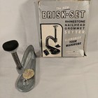 Vintage Brisk-set Rhinestone Stapler Nailhead Grommet Setter  100a Made In Usa