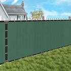 6 X 50ft Privacy Fence Screen Garden Yard Windscreen Mesh Shade Cover Green