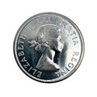 1958 Canada British Columbia Centennial Totem Pole  1  0 800 Silver Coin Km  55