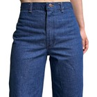 70s Vintage Highwaisted Wideleg Flare Jeans Wrangler Dark Wash Talon Hippy Boho