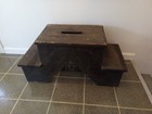 Antique 2 Sided Wooden Step Stool
