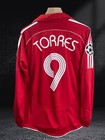 Liverpool 06-08 Home Long Sleeve Kit     Torres 9     Vintage Soccer Jersey