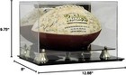 Deluxe Acrylic Football Display Case W  Mirror Back   Gold Risers