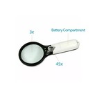 3x-45x Handheld Magnifier Magnifying Glass   30x 60x 90x Coin Jewelers Loupe