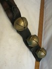 Fine Set Antique Brass bronze Sleigh Neck 6-petal Bells Horse Equestrian Jingle 
