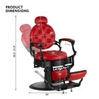 Red Vintage Recline All Purpose Barber Chair Hydraulic Heavyduty Salonspa Beauty