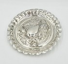 Fine Art Nouveau Sterling Silver Circular Pin Dish Birmingham 1901