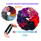 10pcs Velvet Hair Scrunchies Elastic Hair Ties Ponytail Holders Women Girls Set