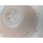 Vintage Art Deco Glass Ceiling Light Shade W Texture Rose Petal Design Pink