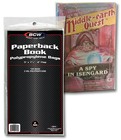 100 Bcw Paperback Book 2 Mil Bags 5 X 7-3 8 With Flap Storage Sleeves Covers