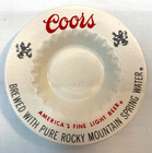 Lot Of 3 Vintage Coors Light Beer 6  Ceramic Ashtray coin Dish Logo Advertising