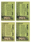 Lot Of Four 1967 Planet Of The Apes Cards - Apjac - 3 - 4 - 13 - 14