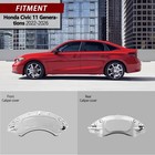 Aluminum Silver W  Black Lettering Caliper Covers 2022-2025 Civic All Models