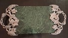 Vintage Godinger Silver Art Co Ltd Marble Slab Tray