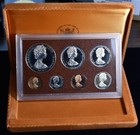 1975 Cook Islands - Official Proof Set  7  - Franklin Mint - Orig  Box W  Coa