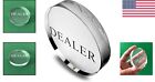 Professional-grade Transparent Poker Dealer Button - Perfect For Tournaments