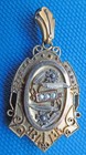 Old   Ornate Victorian Mourning Locket Pendant By W   S Blackinton