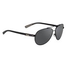 Berkley Ber001 Polarized Aviator Style Sunglasses Matte Black W  Grey Smoke Lens