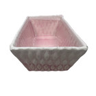 Vintage Cookson Pottery Planter Mcm Rose Pink Drip Glaze Mid-century Modern 296