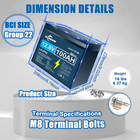 12v 100ah Lifepo4 Lithium Battery Deep Cycle Bms For Solar Panel Rv Off-grid -us