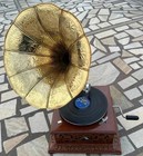Antique Gramophone  Fully Functional Working Phonograph  Win-up Record Player