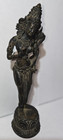 Vintage Shiva Or Parvati Hindu Goddess Bronze Statue Sculpture 9 5    Tall