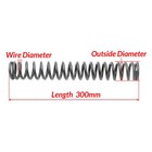 Compression Spring Pressure Springs  Wire Dia 1 2-1 8mm  Od 6-40mm  Length 300mm