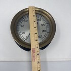 Antique Brass Metal Pressure Gauge Ashton Boston Usa Steampunk