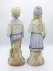Antique Gebr  der Heubach-german Porcelain Bisque-young Boy   Girl Tennis Attire