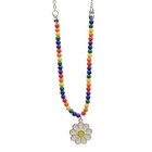 Claires Daisy Love Bracelet And Necklace Set Rainbow Colored Beads Girls