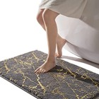  Marble Bathroom Runner Rug Gold Decor Long Bathroom Rugs Gray Bath Mat Non 
