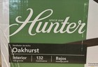 Hunter Oakhurst 52 In  Led Low Profile Ceiling Fan With Light Kit Brushed Nickel