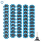 2  Roll Lock Die Grinder 36 60 80 120 240 Grit Quick Change Sanding Disc 51 Pcs