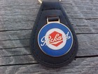 Classic Packard  hex  Logo  Leather Key Fob Vintage Nos Hi-quality Gold Trim