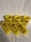 Vintage Ronald Mcdonald Plastic Yellow Cups Tumblers Lot Of 6