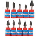Carbide Rotary File Milling Metal Carving Grinding Cutter Burr Head 6mm Shank 