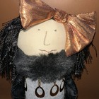 2010 Woof   Poof 21   Orange And Black  Halloween Girl Shelf Sitter