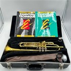 Conn 20b Brass Trumpet W  Hard Case  Mouthpiece  Valve Oil  Stand  Mute   Books 