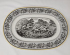 Villeroy   Boch Audun Ferme 13 3 8 l Oval Platter Germany Pastoral Scene