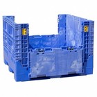 Buckhorn Bn4845342023000 Blue Collapsible Bulk Container  Plastic  28 7 Cu Ft