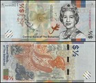 Bahamas 1 2 Dollar  2019  P-a77  Unc X 100 Pcs Bundle Pack
