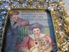 Enamel Faux Crystal Photo Frame With Valentine Picture