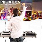 White Black Dj Event Facade Scrim Metal Frame Booth With Travel Bag Case