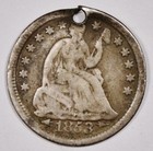 1853 Seated Liberty Half Dime   Love Token   Pictorial    nellie    203998