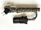 Vintage  Small  Appliance  Cloth  Covered  Electric  Cord  2  Prongs Side Switch