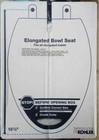 Kohler Elongated Quiet Close Toilet Seat Rec35819-a-0  18 5 8 X 14 3 16 Freeship