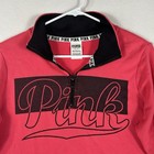 Victorias Secret Pink 1 4 Zip Pullover Sweatshirt Womens Small Hot Pink Pockets