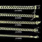 10k Solid Yellow Gold Men s 5mm Miami Cuban Link Chain Necklace