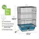 Sp50021 Slate Bird Cage  Small  Blue